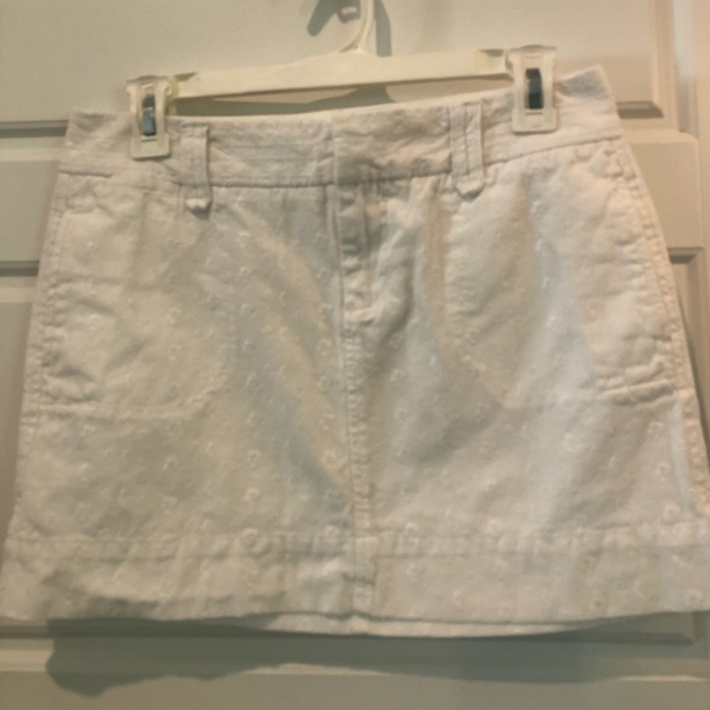 White Old Navy Eyelet Miniskirt